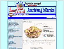 Tablet Screenshot of funfood.ch